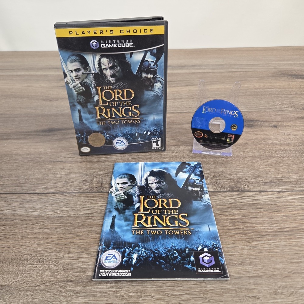 Lord of the Rings: The Two Towers (Nintendo GameCube) CIB Tested